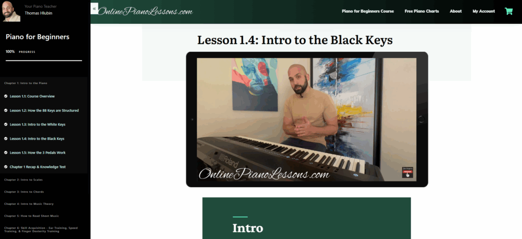 piano lesson on intro to the black keys, online piano lessons, online piano course, learn piano, how to play piano, piano lessons for adults, piano course, piano lesson