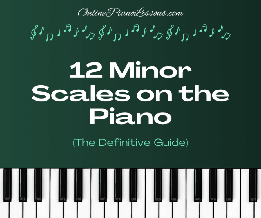 12 Minor Scales on the Piano