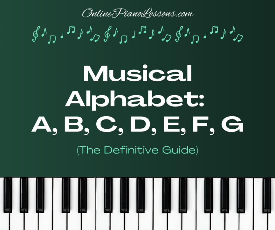 Musical Alphabet A, B, C, D, E, F, and G