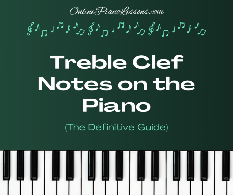 Treble Clef Notes on the Piano